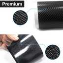 4Pcs Car Door Sill Protector for Honda CR-V, Carbon Fiber Anti-Scratch Guard for Honda CRV Accessories - Self-Adhesive Car Door & Sill Protector -RED