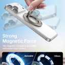 SYNCWIRE for MagSafe Ring Phone Holder, 360 Rotation Magnetic Cell Phone Grip Dual-Sided Magnets Phone Ring Kickstand Compatible with iPhone 17 16 15 14 13 12 Pro Max MagSafe, Android, Samsung etc.