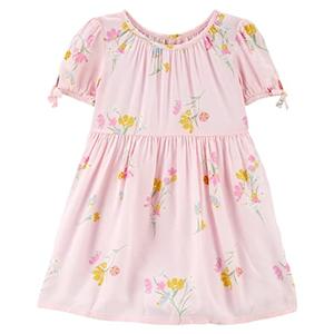 OshKosh B'Gosh Girls' Dress, Pink Floral Print, 6-6X