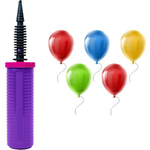Balloon Pump Hand Held, Inflator Air Pump for Balloons - 2Way Dual Action, 4 Pack