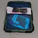 Cantis Case for iPad (A16) 11th/ 10th Generation 11/ 10.9 Inch 2025/ 2022, Shockproof Case for iPad 11 with Screen Protector/ Rotating Stand/ Adjustable Shoulder Strap/ Pen Holder, Black+Alpine Green