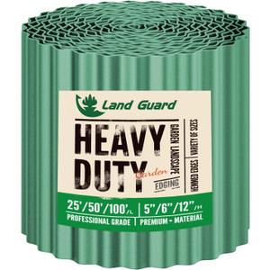 Land Guard Corrugated Metal Garden Edging, 12"25Ft Steel Landscape Edging, Corrugated Metal Yard Edging Borders, Steel Edging for Landscaping, Garden Fence, Lawn, Flower Bed (Olive-Green)