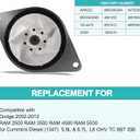 AULINK AW6222 Water Pump (C&U Bearing) 68003402AB For Dodge 2002-2012 Ram 2500 3500 4500 5500 Cummins Diesel 6.7L L6