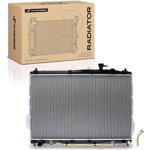 A-Premium Engine Coolant Radiator with Transmission Oil Cooler Compatible with Hyundai Veracruz 2007 2008 2009 2010 2011 2012 V6 3.8L Automatic Transmission, Replace# 8012959, 253103J100