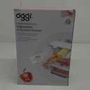 Oggi Undershelf Fridge Drawer Organizer - Easy-to-Mount Pull Out Drawer with Clear Dividers - Refrigerator Organizers and Storage for Cheese, Fruits, Vegetables, Snacks, Deli Meats & More - 12x8x3.5