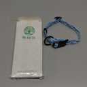 Mile High Life Nylon Puppy Dog Collar Nylon w Cute Patterns Lightweight Girl Boy Collar for Dogs (Blue Foot, Small Neck 11"-15")