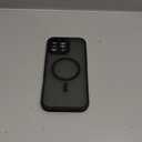 TOCOL for iPhone 16 Pro Max Case, Compatible with Magsafe, Full Camera Protection, Drop Protection, Magnetic Translucent Matte Back Bumper Phone Case for 16 Pro Max 6.9-Inch (Black)