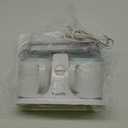 Pukomc Ice Cream Maker Machine for Home Use, with Two Ice Cream Bowls,Simple Operation and Easy to Clean,White Green