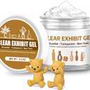 6.5 oz Clear Exhibit Gel for Museum - Removable Clear Museum Putty Wax, Reusable & No Residue Earthquake Putty to Display Your Treasures, Protect Fragile items and Collections from Vibration & Falling