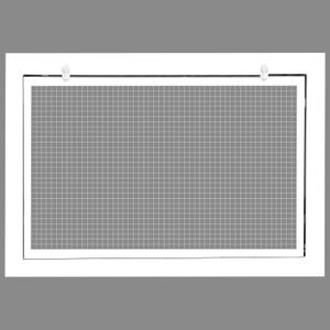 HVAC Premium 26" x 16" Cube Core Eggcrate Return Air Filter Grille for 1" Filter - Aluminum - White [Outer Dimensions: 28.5" x 18.5]