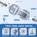 2 x Shower Filter, Improves Skin and Hair Texture, Softens Hard Water, 15 Layers Filter to Reduce Chemicals, Removes Chlorine and Harmful Substances