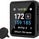 Shot Scope H4 GPS Handheld with Shot Tracking - F/M/B Green and Hazard Distances - 36,000+ pre-Loaded Courses - 100+ Statistics Including Strokes Gained - No subscriptions