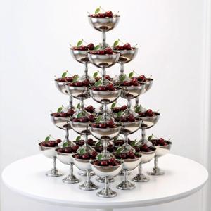 30 Pcs Stainless Steel Ice Cream Bowl Bulk 7.7 oz Silver Serving Cups Dessert Bowls Reusable Round Footed Yogurt Snack Candy Dishes Cute Sundae Bowl for Fruit Pudding Wedding Birthday Party