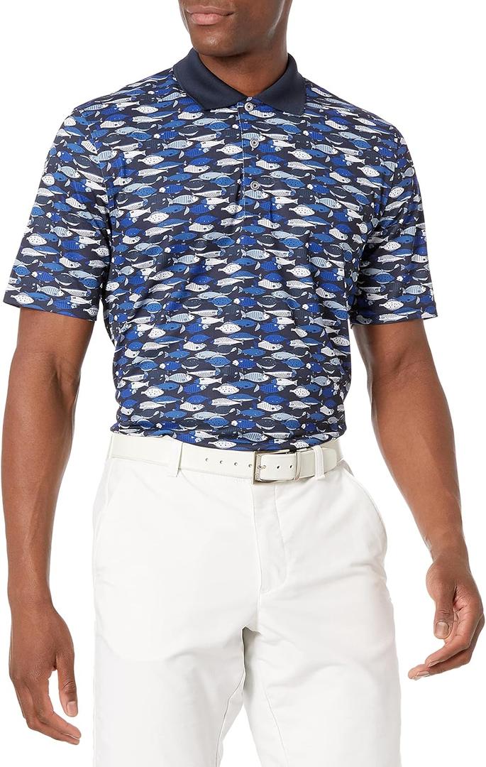 Amazon Essentials Men's Golf Polo Shirt, Quick Dry, Short Sleeve (Large)