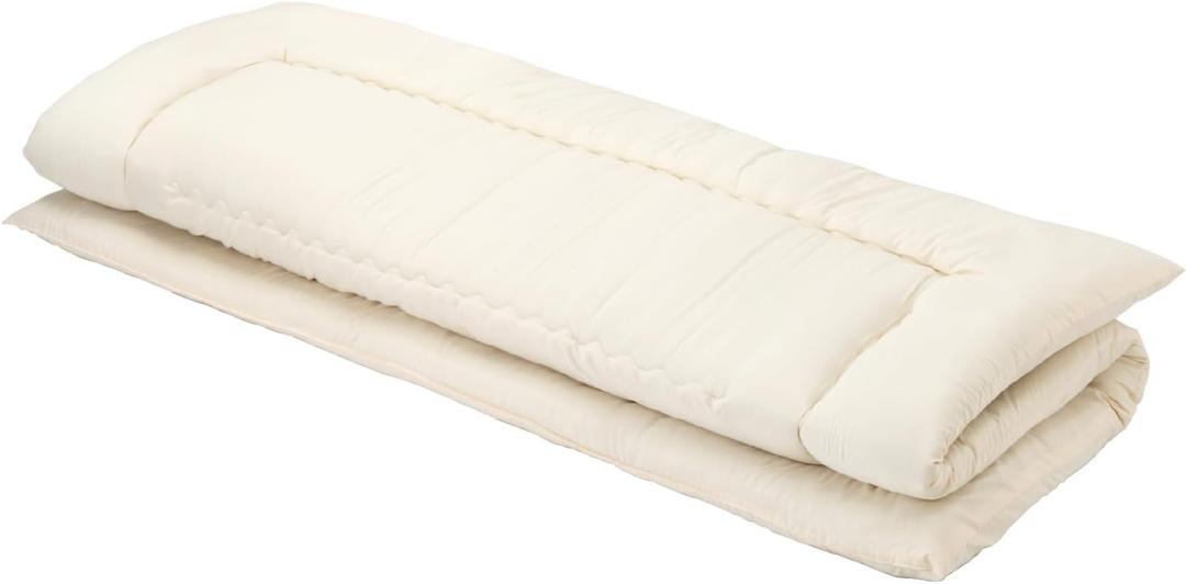 MORIRIN Japanese Futon Floor Mattress, Firm-Core SHIKIBUTON, Made in Japan, King