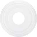 PATIKIL Ceiling Medallion, 12" OD x 4" ID PU Decorative Ceiling Light Medallion Chandelier Medallion Molded Ceiling Light Cover Plate for Ceiling Light Fixtures Fans, White