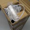 TANGWIN White Wrap Around Curtain Rods 72 to 144 Inch:Blackout Heavy Duty Adjustable Window Curtain Rod for Bedroom Kitchen,Modern Decorative Curved French Metal Single Drapery Rods Easy Install,White