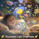 Star Projector, Cute Galaxy Projector Night Light for Kids, 5 Modes 8 Music,Adjustable Brightness, Foldable Puppy Lamp for Kids Bedroom Decoration Gift