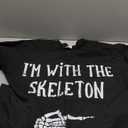 I'm with The Skeleton Matching Couple Costume Halloween T-Shirt S