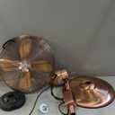 Holmes 16" Copper Digital Metal Stand Fan, 75 Oscillation, 3 Speeds, 4 Blades, 3 Modes, 7.5-Hour Timer, Adjustable Height, 20 Head Tilt, Ideal for Home, Bedroom or Office, Remote Control