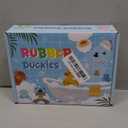 12PCS Rubber Ducks - Assorted Rubber Ducks with Black Cat,Highland Cow,Sheep Bath Toys,Toddler No Hole Ducks for Jeeps,Baby Bath Toys, Animal Bath Duckies for Baby Shower Pool Party Favors