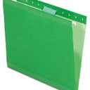 Pendaflex Reinforced Hanging File Folders, Letter Size, Bright Green, 1/5 Cut, 25/BX (4152 1/5 BGR)