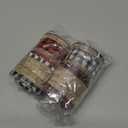 4 Rolls 12 Yards Buffalo Plaid Ribbon 1.5 Inch Wide Wired Edge Plaid Burlap Ribbon Check Gingham Fabric Craft Ribbon for Christmas Tree Gift Wrapping Crafts Decoration