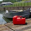 Scepter 3.2 Gallon Portable Marine Gas Can, Boat Fuel Tank with 2-Way Vented Cap, Built-In Fuel Gauge and Pick-Up, Top Handle, EPA & CARB Compliant, Underseat Design, 14"L x 10.5"W x 9"H (08576)