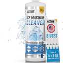 ACTIVE Ice Machine Cleaner Maker Descaler - 32 fl oz (8 Uses) Nickel Safe Ice Maker Cleaner Solution - Compatible with Whirlpool 4396808, Scotsman,Manitowoc,Hoshizaki, GE Opal Cleaning Kit - USA Made