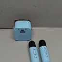 Kinglucky Mini Karaoke Machine for Kids, 2025 TOP Birthday Gifts Ideas for 3-12 Year Old Girls, Christmas Party Gifts Kids' Personal Video Players Accessories with 2 Wireless Microphones - Blue