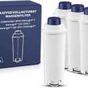 Coffee Machine Fitler, Delonghi Filter Replacement for DLSC002, Delonghi Magnifica Evo, Dinamica Plus, ESAM, ETAM, BCO, EC. Activated Carbon Water Filter Cartridges Softener (4 Pcs)