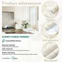 Heroad Peel and Stick Wallpaper Boho Contact Paper Modern Neutral Beige Leaf Wallpaper Removable for Bedroom Cabinets Self-Adhesive Decoration Thicken Vinyl Thicken 17.3" x 78.7"