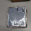 Yeaqee 50 Pcs Mini Metallic Paper Gift Bags with Handles 4x2.75x4.5'' Tiny Small Gift Bags with Thank You Tag for Wedding Graduation Birthday Party Return Gifts Jewelry Business (Dusty Blue, Silver)