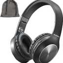 Bluetooth Headphones Over Ear, 68H Playtime and 3 EQ Music Modes Wireless Headphones with Microphone/Deep Bass, HiFi Stereo Foldable Lightweight Headset for PC Home Travel Office Black