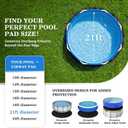 UIRWAY 21FT Round Pool Liner Pad for Above Ground Pools, [2026 New Pool Pad 300G/M² Thicker] Puncture Proof Heavy Duty Pool Ground Mat Under Pool Pad, Pools Bottom Liner Protector, Extend Liner Life