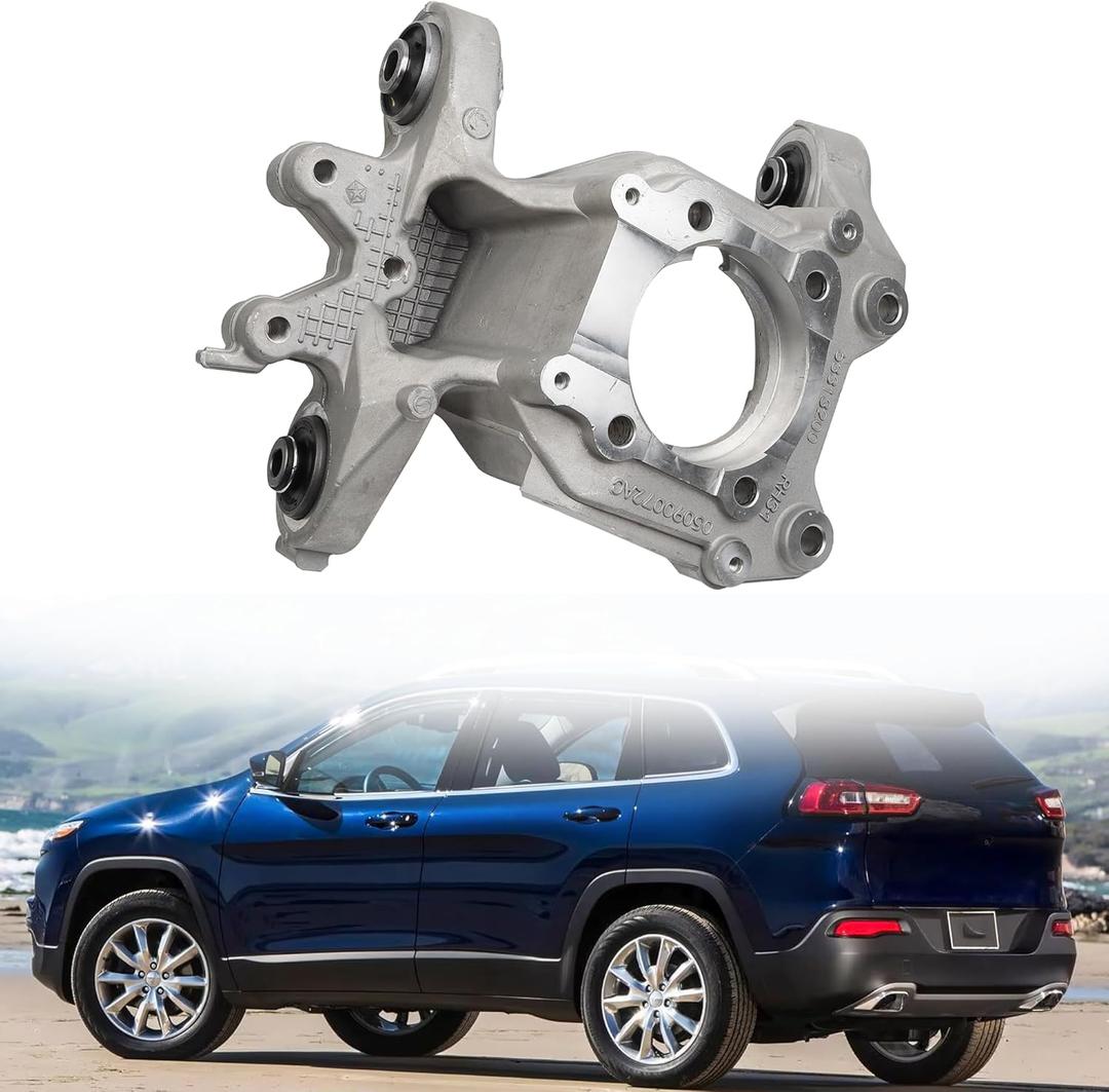 Dasbecan Rear Right Suspension Steering Knuckle Compatible with 2014-2018 Jeep Cherokee L4 V6 2.4L 3.2L Replaces# 5090072AD 5090072AE 5090072 (Passanger Side)