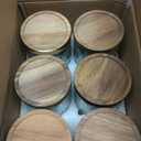 24 OZ Airtight Glass Storage Jar with Bamboo Lid  Vintage Glass Jar Vintage Food Containers Canisters Set for Kitchen Counter & Pantry  Ideal for Sugar, Flour, Coffee, Tea, Candy, Oats 6 Pack
