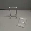 Shimeyao Metal Display Easel Stand Clear Tabletop Easel Stand Modern Abstract Tabletop Display Holder for Books Plate Photo Frame Artwork Record Albums( 8 x 5 x 3 Inch)