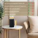 Waterless Essential Oil Diffuser Aromatherapy Scent Diffusers for Home, Office, Hotel, Bedroom Modern and Elegant Mini Fragrance Diffuser Cordless and Portable with Digital Display(Grey)