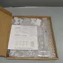 Round Cupcake Stand with Rechargeable LED Lights- 4 Tiered Acrylic Cupcake Tower Tree - Clear Cupcake Display Stand for 50 Cupcakes - Light Up Dessert Stand for Parties, Celebrations, and Events