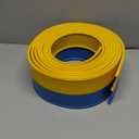 Flexible Race Track Toys for Kids 15 Ft with 4 Cars & Suction Cups, Portable Double Lane Racetrack Compatible with Hot Wheels & 1/64 Diecast Cars, Fun Car Ramp Track Set for Ages 3+(Blue & Yellow)