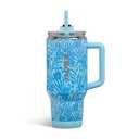  Igloo Floral Stainless Steel Travel Mug - Blue, 32 oz