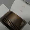 3.5 Inch Angel Cake Pan, Mini Fluted Tube Pan, Nonstick Ring Mold for Baking Angel Food, Chiffon, Pound Cake, Mousse - Gold, 4PCS