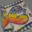 2 x XCHI Rainbow Love Heart Plaid LGBTQ Table Runner Pride Day Inclusion Lesbian Gay Bisexual Transgender Queer Homosexual Equality Decorations for Home Kitchen Party 13x90 Inch