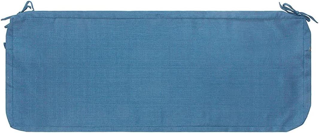 FUNHOME Outdoor Bench Cushion Cover 54 x18 x 3 inch,Water Resistant Cover with Zipper&Ties,Fade-Resistant Slipcover,Patio Porch Swing Cushion Cover Replacement Only,No Insert(Light Blue)