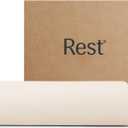 REST Evercool+ Flat Sheet Cali King/King Size, Breathable Luxury Bedding for Hot Sleeper and Night Sweats, Bed Sheet with Woven Ionic+ Self Cleaning Silver Yarn for Sensitive Skin, Snow Ivory (Cali King/King (104"X108"))