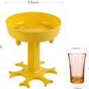 6 Shot Glass Dispenser Holder (Yellow)