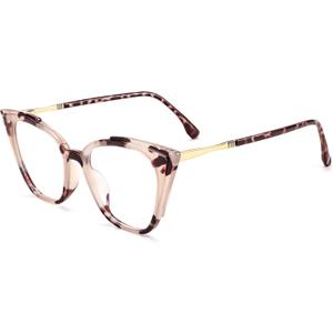 FEISEDY Oversized Cat Eye Glasses Frame Non Prescription Eyeglasses with Clear Lens Eyewear for Women Men B0066 (Tortoise)