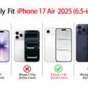 NITITOP for iPhone 17 Air Case Magnetic Cute Line Flower - White