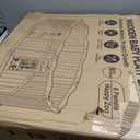 Foldable Wooden Playpen, 55 x 55 x 24 inches, Animal Bus, Colorful